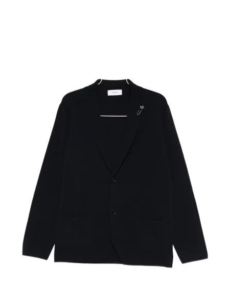 Cardigan Lardini cu model floral albastru