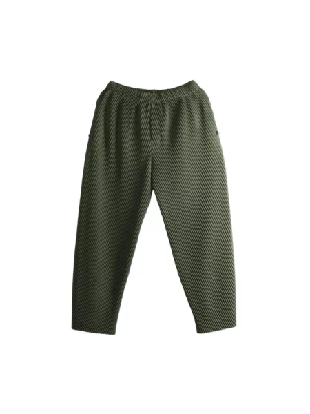 Spodnie Issey Miyake zielone