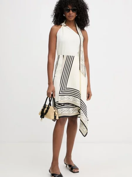 Karl Lagerfeld Асиметрична блузка з віскозою