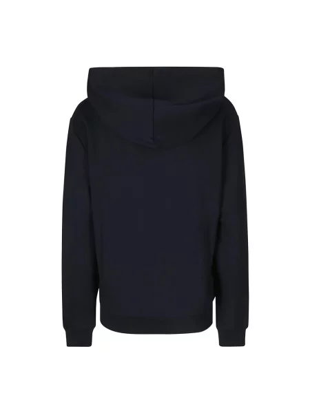A.P.C. bluza hoodie standard grand vpc GOTS granatowy z kapturem z aplikacją niebieska