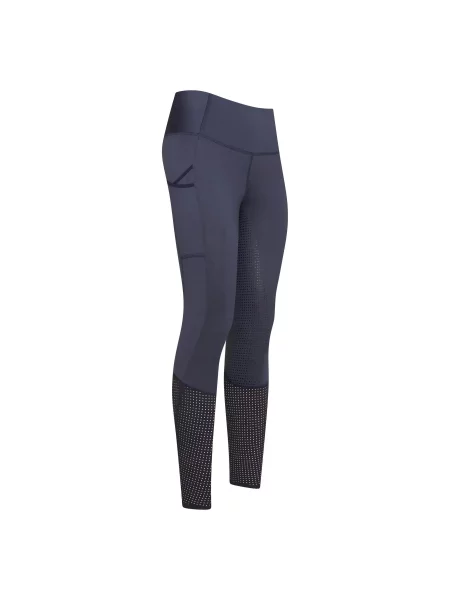 Legginsy jeździeckie z pełną przyczepnością Euro-Star Breez Fashion niebieskie