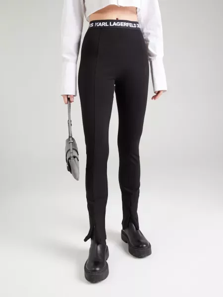 Legíny Karl Lagerfeld Jeans čierna