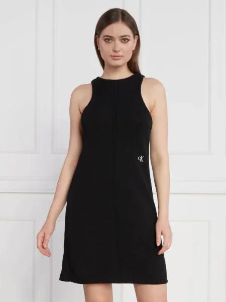 CALVIN KLEIN JEANS Ruha KNITTED TANK fekete