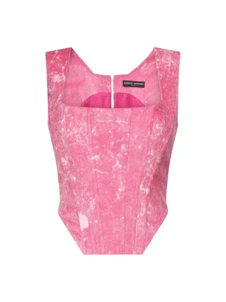 Top Alberto Audenino z gorsetem różowy