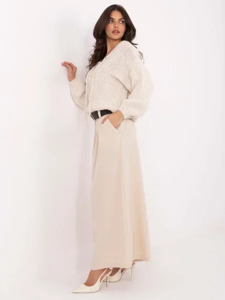 Pantaloni Moda Italy cu talie înaltă negru