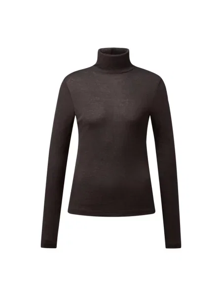 Sweter Drykorn wełniany brązowy