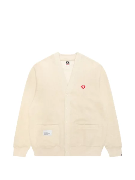 Cardigan Aape By A Bathing Ape cu motiv cu inimi