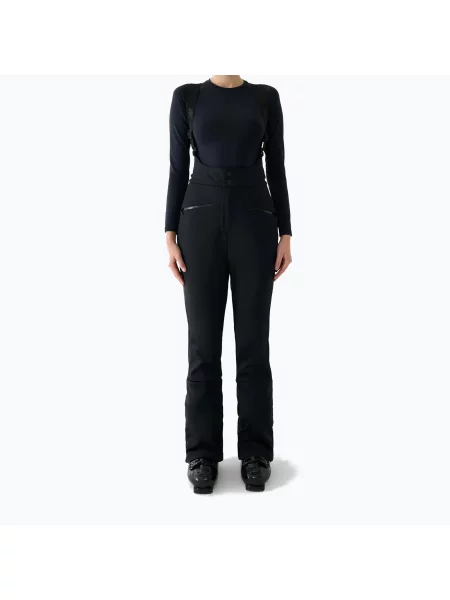 Pantaloni de schi pentru femei 4F Fnk deep black negru