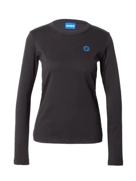 HUGO Majica Daliria modra črna