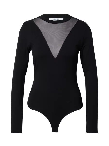 ABOUT YOU Bodi majica Philine' crna