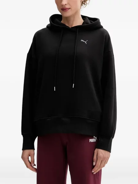 Hanorac cu glugă Puma cu broderie cu cordon negru