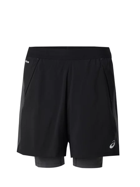 ASICS Pantaloni sport ROAD gri argintiu negru