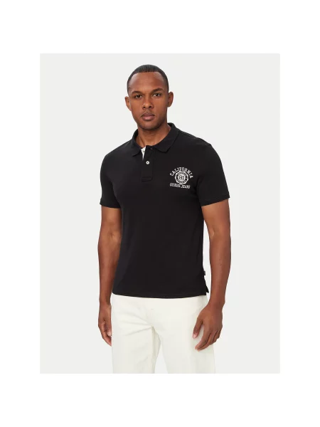 Guess Jeans Polo majica črna