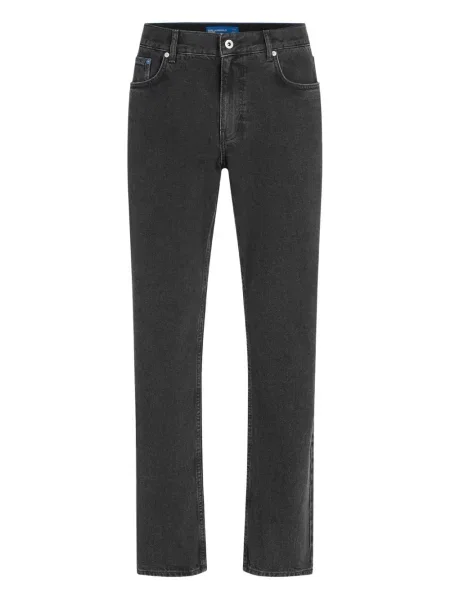 Blugi drepți Karl Lagerfeld Jeans gri