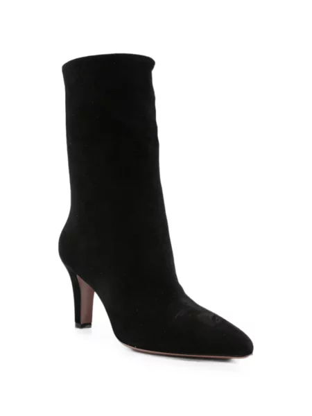 Botine Paris Texas din piele de căprioară negru