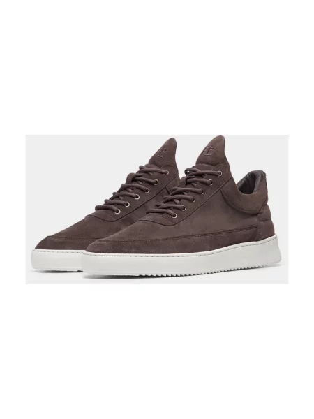 Sneakersy Filling Pieces zamszowe brązowe