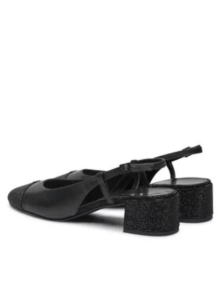 Kapa s šiltom Tory Burch z zaprtim prstom črna