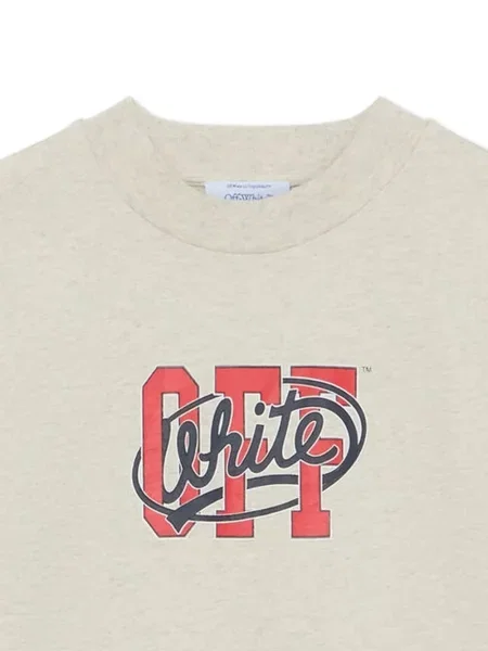 Tricou Off-white cu imagine alb
