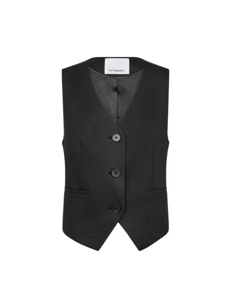 Kamizelka Co'couture z odkrytymi plecami czarna