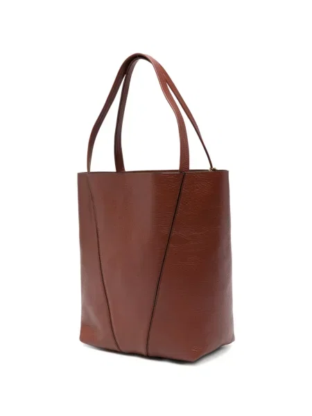 Geantă shopper Chloé din piele maro
