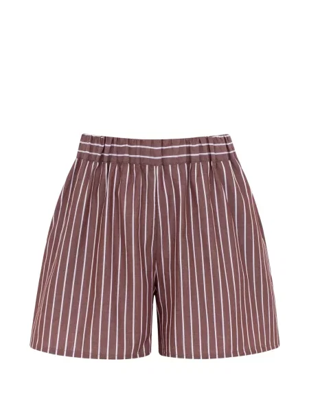 Pantaloni scurți Cayet cu dungi maro