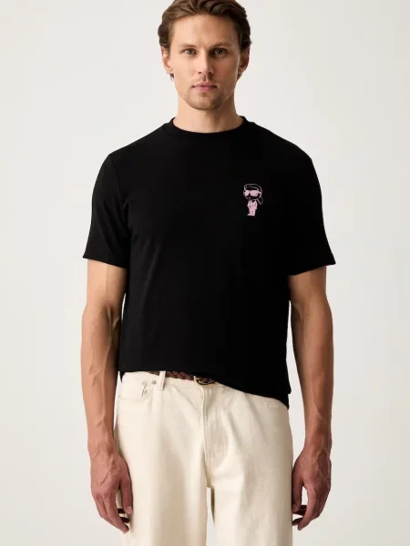 Karl Lagerfeld tricou pentru bărbați din cu negru