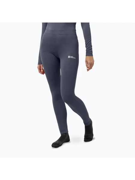 Pantaloni termoactivi pentru femei Jack Wolfskin Infinite Warm graphite
