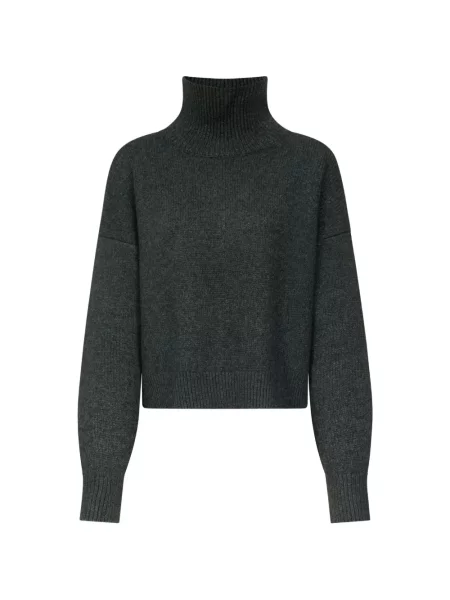Lung tricou Loulou De Saison din cașmir cu mâneci lungi gri