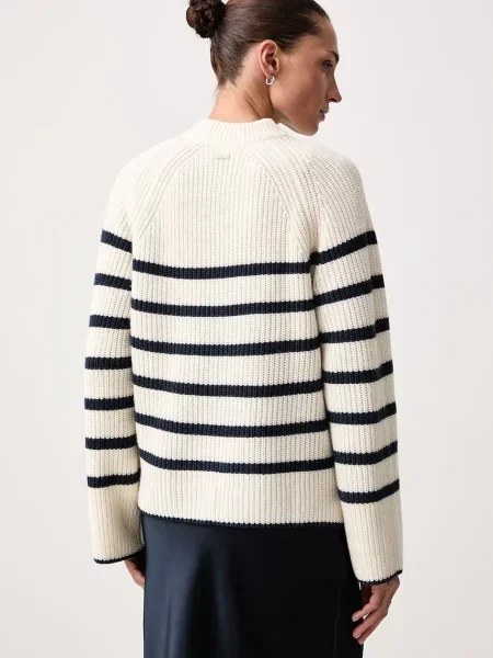 Levi's sweter z wełną FRIDA WOOL CREWNECK beżowy