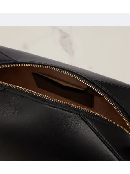 Geantă shopper Alaïa din piele negru