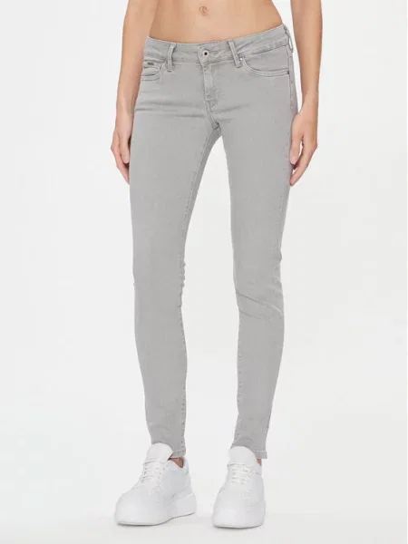 Pepe Jeans Jeansy Skinny Fit szary