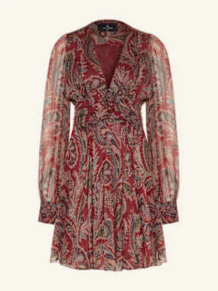 Etro Sukienka Z Jedwabiu rot