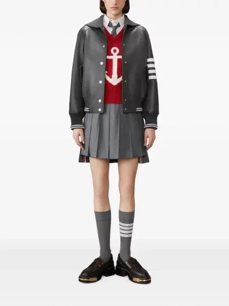 Pulover Thom Browne de lână roșu