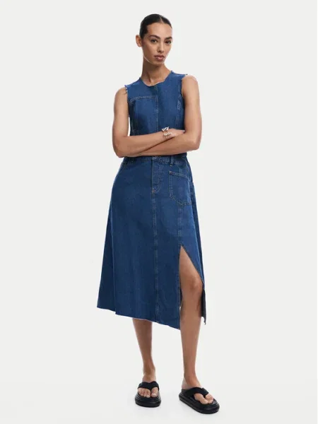 Desigual Rochie de blugi Nueva albastru