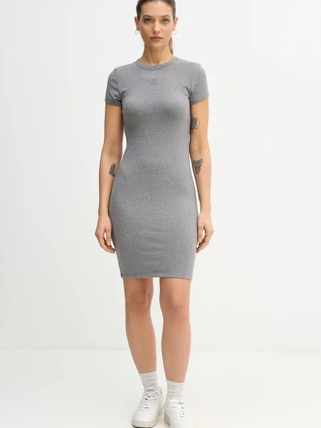 Šaty Calvin Klein Jeans sivá