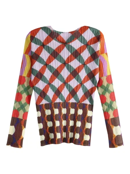 Top Pleats Please Issey Miyake cu imagine plisat violet