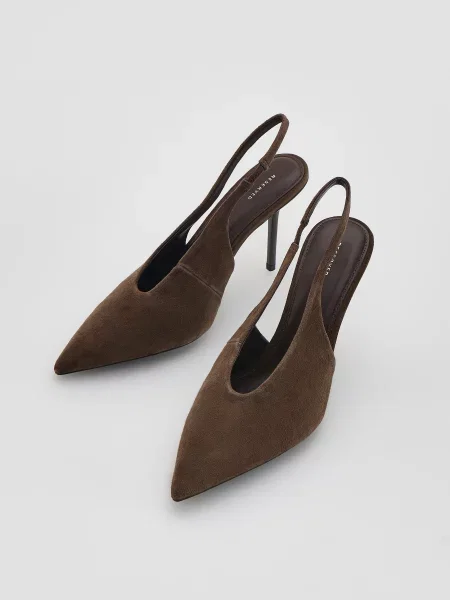 Кожаные туфли Reserved коричневые