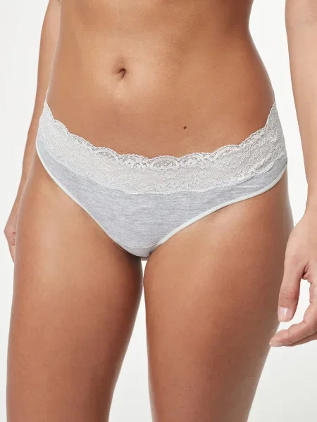 Next Tanga gri / negru alb