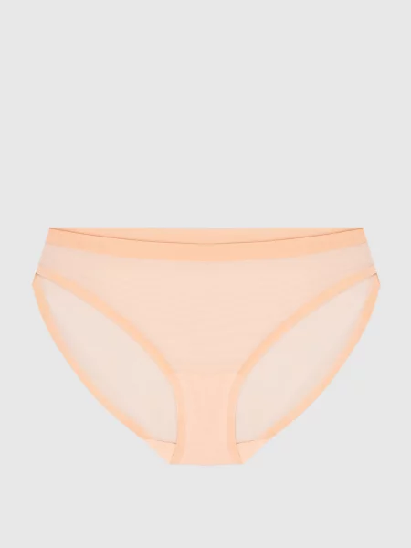 Безшовні трусики-сліпи в сітку Wolford бежеві