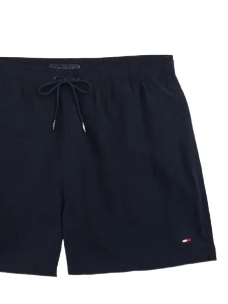 Долнища на бански Tommy Hilfiger с автограф с връзки синьо