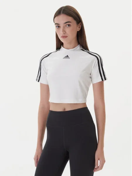 Тениска adidas Originals Teamgeist дамска с ниско поло бяло