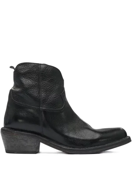 Cizme scurte Moma din piele negru