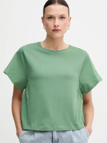 Тениска United Colors of Benetton дамска зелено