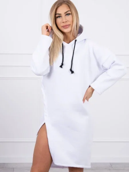 Rochie Kesi cu glugă de costum alb