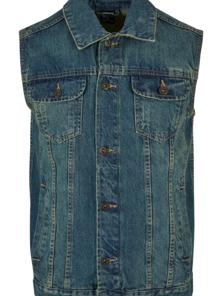 Kamizelka jeansowa Urban Classics niebieska