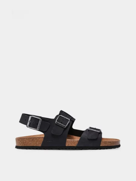 Нубукові Сандалії Geox Ghita чорний