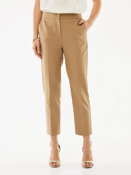MEXX Pantaloni cu dungă Cosmea închis bej