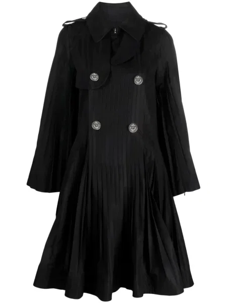 Cu peplum palton Sacai negru