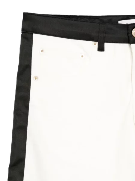 Pantaloni Wales Bonner cu autograf alb