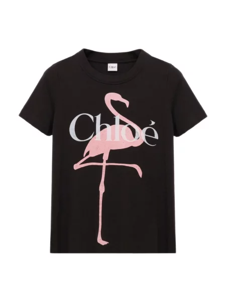 Koszulka Chloe z logo czarna